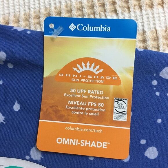 new 8 Columbia Sandy Shores Kids SPF 50 top long sleeve sunguard Omnishield - Picture 7 of 10